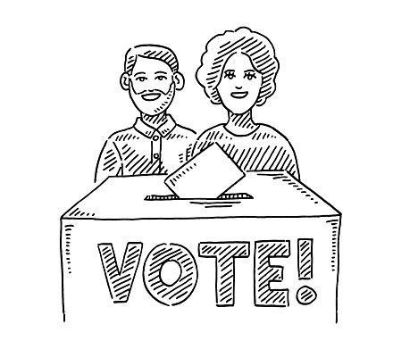 Oy kullanan kadın resmi