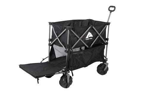 With a 54" lower decker and all-terrain big wheels, this wagon is perfect for camping, sports, shopping, garden, and beach trips. It can support up to 225lbs, making it ideal for carrying heavy items.. 