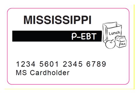 P ebt mississippi 2023. Pandemic Electronic Beneﬁts Transfer (P-EBT)is a program to help you purchase food for your child(ren) who were eligible for free or reduced price school meals at a school that participates in the National School Lunch Program (NSLP) or School Breakfast Program (SBP). Summer P-EBT extends beneﬁts during the summer months following a school ... 
