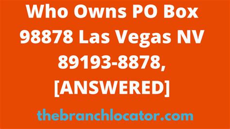 P o box 98873 las vegas nv 89193. Las Vegas is one of the most popular tourist destinations in the world. With its vibrant nightlife, world-class entertainment, and luxurious hotels, it’s no wonder why so many people flock to Sin City every year. 