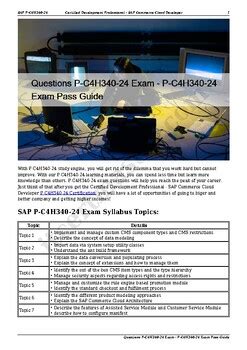 P-C4H340-24 Exam Fragen