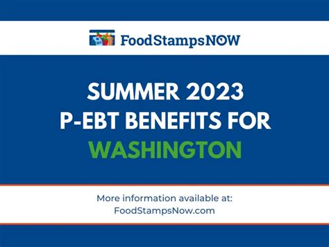 P-EBT returns to Washington for summer - The Times