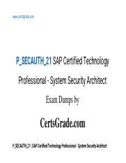 P-SECAUTH-21 PDF Testsoftware