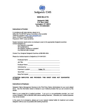 Contact Information for Workers' Compensation Claims. Claims incurred on or after July 1, 2005: Contact your employer's insurance carrier or the number provided on claim related correspondence. Old Fund Claims, including State Occupational Pneumoconiosis Claims (incurred prior to July 1, 2005): Sedgwick CMS Phone: (877) 925-5580 Fax (866) 828 .... 