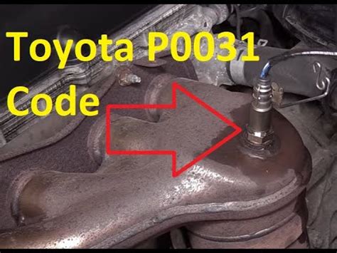 How to fix a Toyota P0031 Code, "Oxygen (A/F) Senso