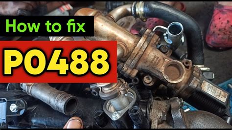 P0488 fiat bravo.  The P0488 code indicates an issue with the throttle...