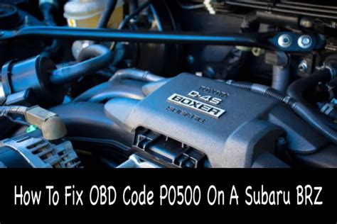 OBD Code P0500 Symptoms on a Subaru CrossTrek There are a wide range of annoying & potentially dangerous symptoms associated with P0500, including but not limited to ABS failure, an illuminated ABS warning light, a misbehaving or non-functional speedometer, incorrect behavior from the odometer, issues with automatic shifting, and trouble with .... 