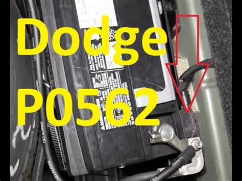 P0562 Dodge Journey Error Code - YouTube