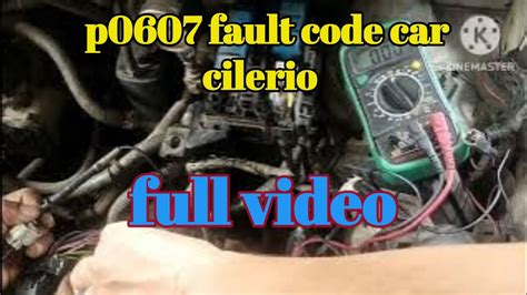 P0607 suzuki celerio