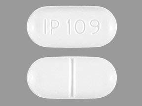 The IP 109 tablet shares a common appearance with many prescription medications, being a small, oval-shaped white pill imprinted with "IP …