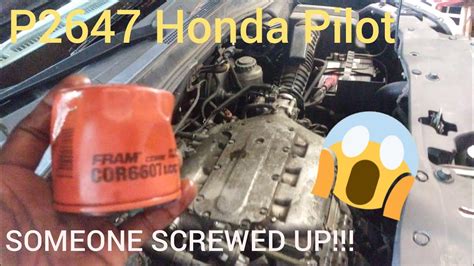 Kod greške P2647 u Honda Pilot - simptomi greške i popravka. by VYTEGA; 12/07/2023 12/07/2023; Automobilių abėcėlė; Posjedovanje koda problema P2647 ne preovlađuje samo za Honda Pilot već i za druge Honda i Acura jedinice. Kod se prevodi kao "Sistem pokretača klackalice se zaglavio."