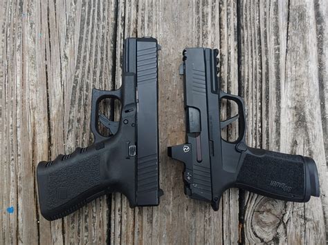 P365 xmacro vs glock 19. While the Sig P365 has a micro-compact black stainless steel frame, the Glock 26 features a subcompact polymer one. Both frames are small and easy to handle, making them excellent for concealed carry. The P365 has a carbon steel barrel and its slide is finished with a protective Nitron coating. The G26 also features a steel slide and is ... 