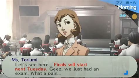 Jan 19, 2023 · Persona 3 Portable: All Quiz Answers – (Guide) Persona 3 Portable is a Role-Playing Strategy game in which players will get to play as a teenage students who just moved to a new school. Players will get to take classes as well as meet with other teenage students. Every day, players will have to go to classes and attend classes as well as give ... . 