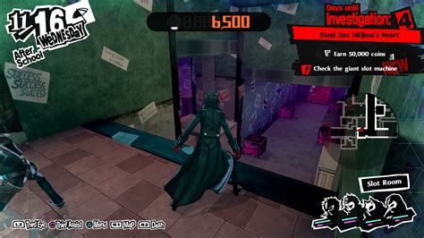 This article covers information about the Judgement Confidant, Sae Niijima, including events and skills featured in Persona 5 and Persona 5 Royal. The unique circumstances surrounding this Confidant's establishment result in a highly irregular Confidant. Gameplay-wise, the protagonist automatically starts Sae's Confidant on July 9th .... 
