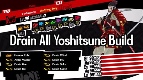 Yoshitsune - Still the best physical persona. Kaguya - Still the best bless persona. Alice - Has a trait that reduces insta-kill skill costs to 0, making an insta-kill build with Die For Me viable. Fafnir - Excellent for "Null everything" builds. Raoul - Has access to Phantom Show, the best ailment move in the game.. 