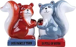 Pacific Trading Squirrel Family Tree Full of Nuts Ceramic Magnetic Salt ... - muktibox.com