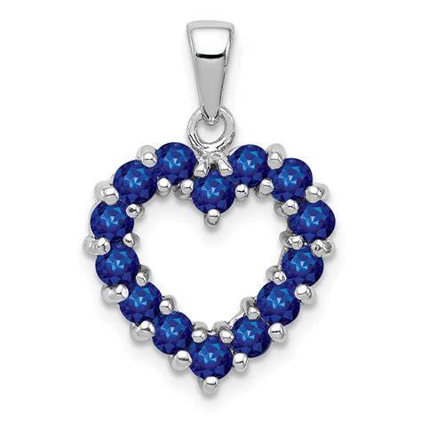 Pack of 2 Sterling Silver Plated Sapphire Heart & Ball Stud Earrings … - muktibox.com