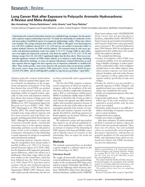 PAH exposure-associated lung cancer: an updated meta-analysis