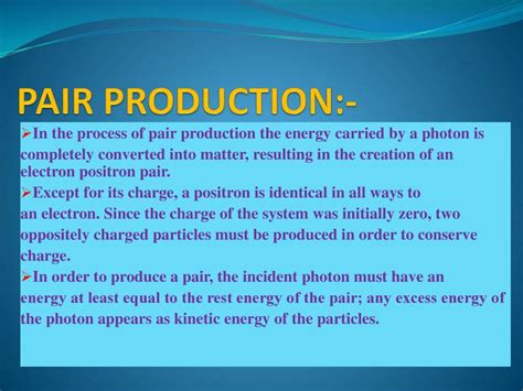 Pair Production | Where Energy Converts Into Matter - wintechmobiles.com