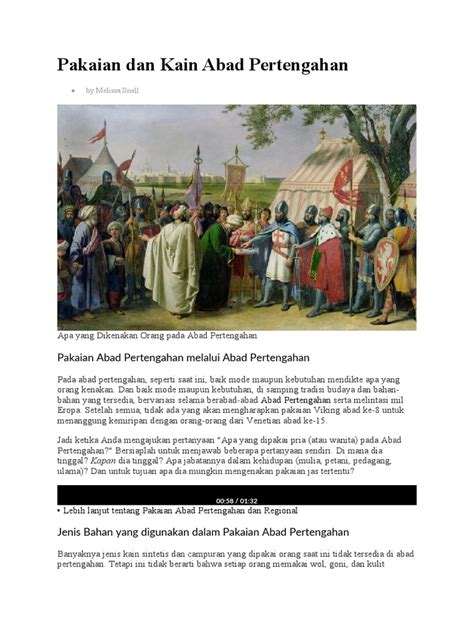 Pakaian dan Kain di Abad Pertengahan | PDF - Scribd - wintechmobiles.com