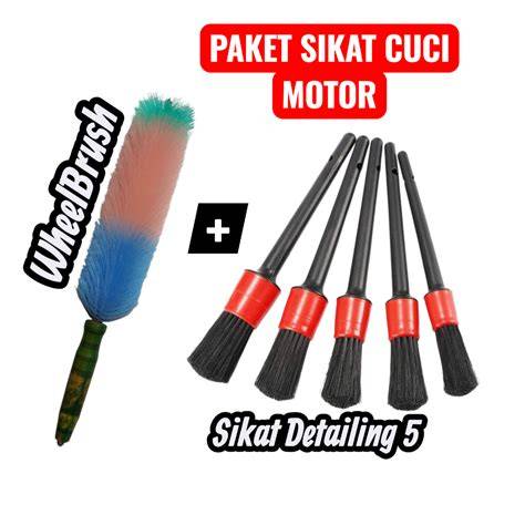 Paket 7in1 Sikat Cuci Motor Kuas Detailing 5pcs - Shopee Indonesia - raincitystudios.com