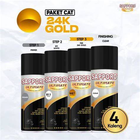 Paket Cat 24K Gold Sapporo Ultimate / Sapporo Spray - raincitystudios.com