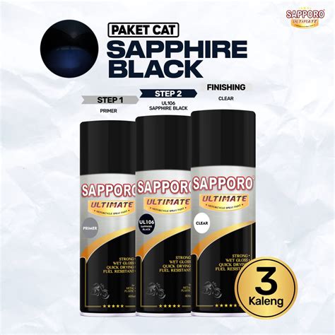 Paket Cat UL106 Sapphire Black / Sapporo Ultimate /Cat ... - raincitystudios.com