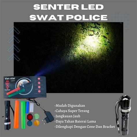 PAKET Senter Berburu Malam Lengkap/ Senter LED Police Swat C8 ... - wintechmobiles.com