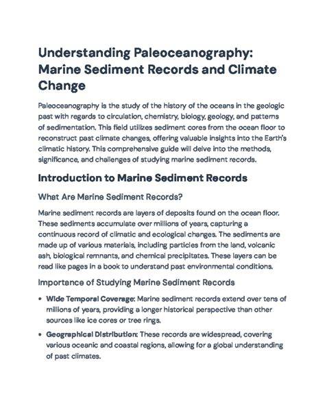 Paleoceanography and Climate Change Dynamics - Springer - raincitystudios.com