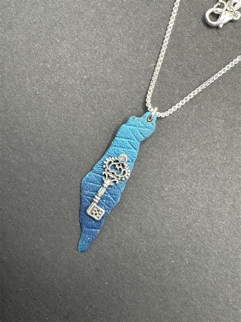 Palestinian Key of Return Pendant on 5925 Silver Necklace Dome Rock ... - wintechmobiles.com