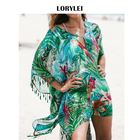 PALISADES SIZE: M/L NICE TROPICAL SWIMSUIT COVER UP