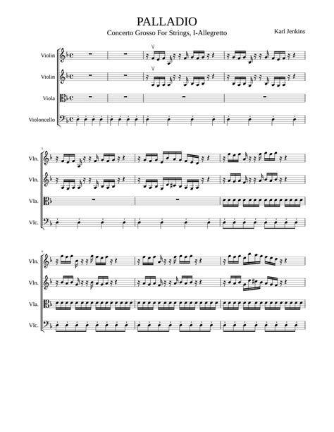 PALLADIO Sheet music for Violin, Viola (Mixed Trio)