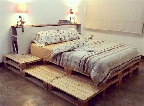 Pallet Platform Bed with Storage - raincitystudios.com