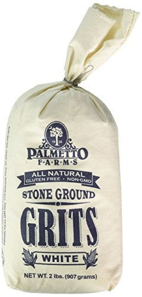 PALMETTO FARMS Stone Ground White Grits, 32 OZ