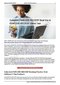 PAM-CDE-RECERT Demotesten