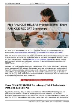 PAM-CDE-RECERT Examengine
