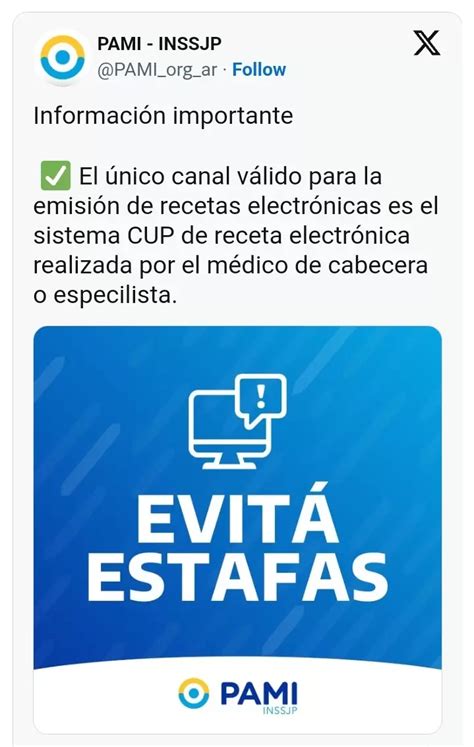 PAMI: cómo funciona la receta electrónica