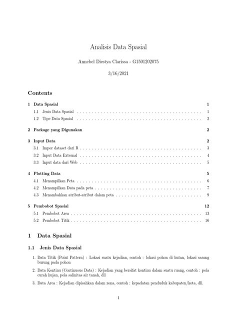 Panduan Analisis Data Spasial di R | PDF - Scribd - wintechmobiles.com