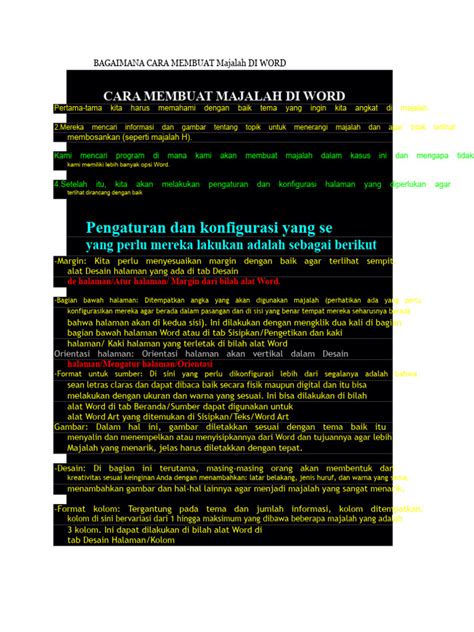 Panduan Membuat Majalah di Word | PDF - Scribd - muktibox.com