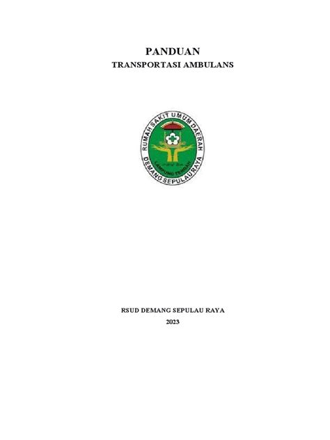 Panduan Operasional Ambulans 2023 | PDF - Scribd - coolestguyplanet.net