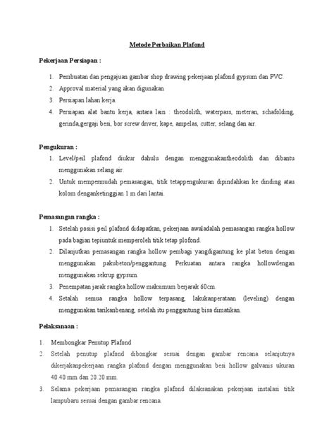 Panduan Pemasangan Plafond Gypsum dan PVC - muktibox.com