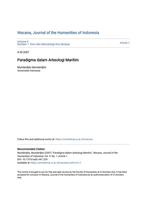 Paradigma dalam Arkeologi Maritim - wintechmobiles.com