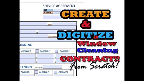 PART 1 How to create AND DIGITIZE a REAL Window/Gutter cleaning