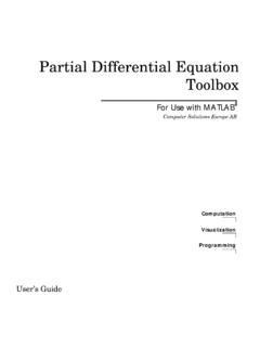 Partial Differential Equation Toolbox Documentation - MathWorks - wintechmobiles.com