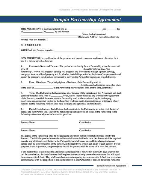 Partnership Agreement Templates - Free NZ Business … - raincitystudios.com