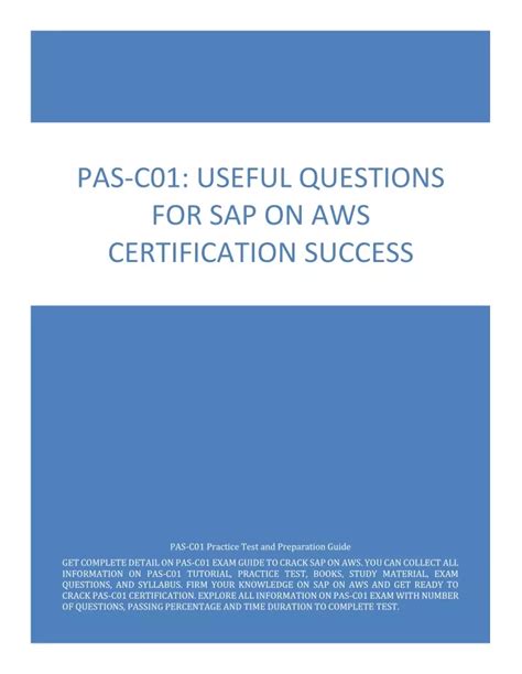PAS-C01 Fragenpool
