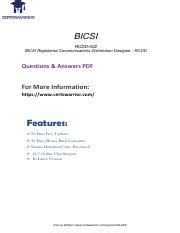 PASS RCDD-002 exam with BICSI RCDD-002 Real Exam Questions