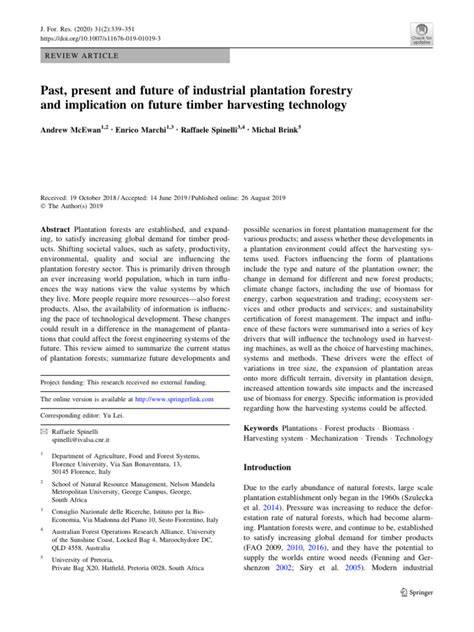 Past, present and future of industrial plantation forestry … - raincitystudios.com