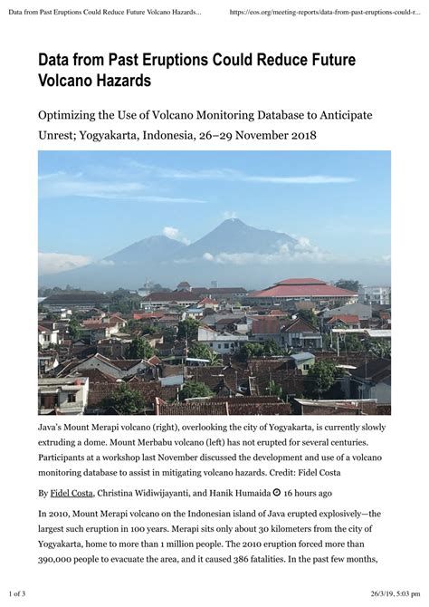 Past eruptions and future predictions: Analyzing ... - ScienceDirect - wintechmobiles.com