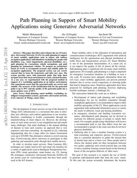 Path Planning in Support of Smart Mobility Applications using ... - coolestguyplanet.net
